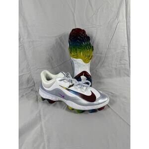 Nike Alpha Huarache Elite 4 Baseball Cleats Mens 12 Low Rainbow FQ7724-106 Shoes